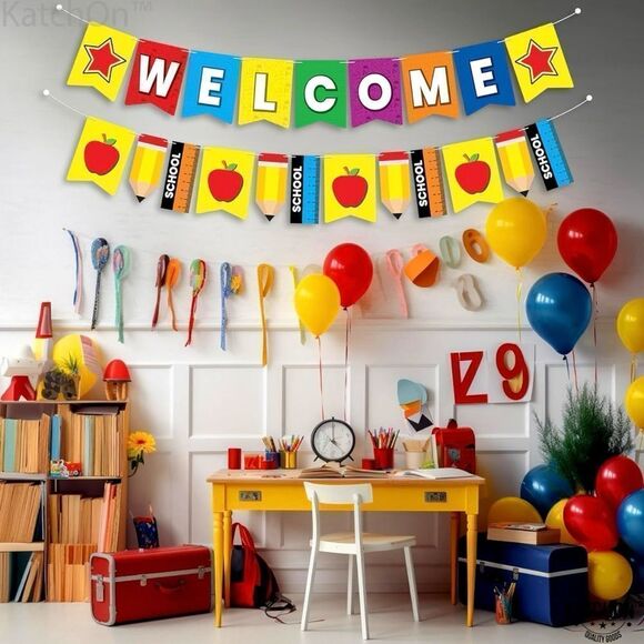 🤯5/$20🤯 Welcome Banner For School Decorations 10 Feet No DIY NWT - Picture 5 of 8